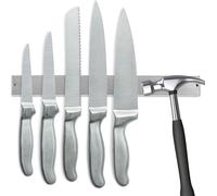 SWANEW Barre magnétique 3x porte-couteaux de cuisine Blocs de couteaux Barre magnétique porte-outils Acier inoxydable 40cm