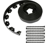 SWANEW Bordure de pelouse flexible - 10 mètres avec 30 clous, idéal pour délimiter une pelouse, un chemin ou un parterre, en pvc