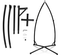 SWANEW Châssis de chaise suspendue Châssis de chaise suspendue 215cm Support de chaise suspendue jusqu'à 150kg (sans hamac) Support de siège suspendu Support de siège suspendu