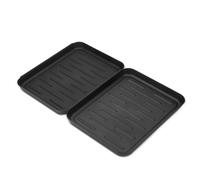 SWANEW Égouttoir à chaussures Set de rangement pour chaussures - Set de 2 pièces en plastique - Égouttoir à chaussures pour étagère à chaussures ou portemanteau - empilable
