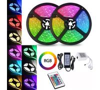 SWANEW Ensemble de bandes LED 2M, LED Strip 30 LED, LED not étanche(IP20), avec télécommande 24 boutons