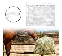 SWANEW Filet à foin 160 x 90 cm - Filet à foin - Mailles étroites de 3 x 3 cm - Meilleure digestion pour chevaux et chèvres - Capacité du filet : env. 9 kg