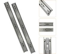 SWANEW Glissières de tiroir Extension totale 45mm Extension pour charges lourdes Extension télescopique Guidage à billes 400mm 2 pièces