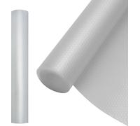SWANEW Lot de 2 Tapis de tiroir Tablettes Étagères Tapis antidérapant découpable 500 x 45cm,Blanc transparent