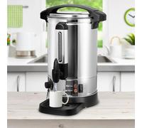 SWANEW Machine à vin chaud 8 litres en inox avec robinet,1500W,Distributeur de boissons chaudes Chaudière à vin chaud Distributeur de vin chaud électrique