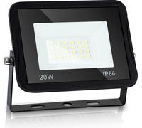 SWANEW Projecteur à LED Projecteur 20W Projecteur de chantier Lampe d'extérieur IP65 Blanc froid