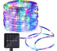SWANEW Tuyau lumineux solaire Tuyau lumineux LED Chaîne lumineuse extérieure Filet lumineux RGB 30M
