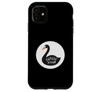 Swanin Around Relaxed Swan Vibes Design d'art Minimaliste Coque pour iPhone 11
