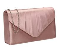 SwankySwans Chantel Pochette en satin pour femme, Blush, 22 x 14 x 6 cm