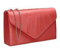 SwankySwans Chantel Pochette en satin pour femme, corail, Taille unique