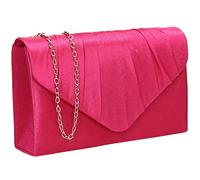 SwankySwans Chantel Pochette en satin pour femme, fuchsia, Taille unique