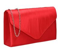 SwankySwans Chantel Pochette en satin pour femme, Rouge, Medium