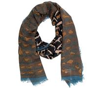 SwankySwans - Écharpe Motif Renard - Marron, Grand