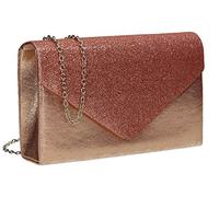 SwankySwans Femme Kelly Paillettes enveloppe Pochette de soirée fête Bal Sac d'embrayage - rose - Rose,
