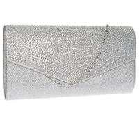 SwankySwans Femme Montary Paillettes Strass enveloppe d'embrayage Sac d'embrayage - argent - Argenté,