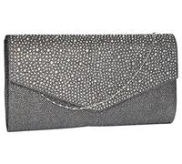 SwankySwans Femme Montary Paillettes Strass enveloppe d'embrayage Sac d'embrayage - gris - Gris (Gris),