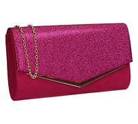 SwankySwans Janey Pochette enveloppe brillante, fuchsia, One Size