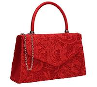 SwankySwans Kendall Pochette élégante en dentelle pour femme, rouge (rouge), Taille unique
