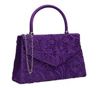 SwankySwans Kendall Pochette élégante en dentelle pour femme, Violet (Violet), Taille unique