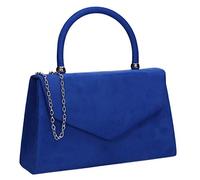 SwankySwans Kendall Pochette en daim pour femme, bleu marine, Taille unique