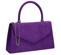 SwankySwans Kendall Pochette en daim pour femme, violet, Taille unique