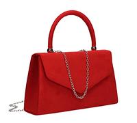 SwankySwans Kendall Suede, Pochette Femme, Rouge, Taille Unique