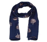 SwankySwans Mulberry Tree Écharpe longue pour femme, Bleu marine, L