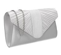 SwankySwans Sophie Pochette en satin pour femme, blanc, One Size