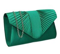 SwankySwans Sophie Pochette en satin pour femme, Vert, One Size