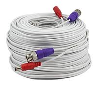Swann Câble coaxial BNC pour système de caméra de sécurité CCTV - Câbles d'extension audio vidéo - Certifié UL et résistant au feu - 60 m - Câble BNC de 61 m (SWPRO - 60ULCBL)