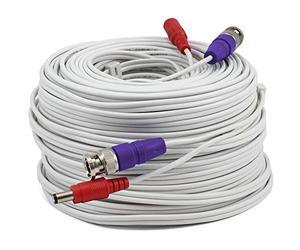 Swann Câble coaxial BNC pour système de caméra de sécurité CCTV - Câbles d'extension audio vidéo - Certifié UL et résistant au feu - 60 m - Câble BNC de 61 m (SWPRO - 60ULCBL)