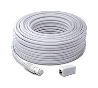 Swann Câble d'extension réseau PoE de sécurité avec adaptateur d'extension et indice UL résistant au feu pour caméras et systèmes de sécurité NVR 30 m