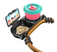 Swanoo Plateau de collation universel pour poussette avec support de téléphone | Compatible avec Nuna Mockingbird Bugaboo Uppababy | Fixation de plateau de barre de pare-chocs pour poussette | Bébé