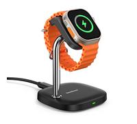 SwanScout 505A Support Chargeur Rapide pour Apple Watch 10, 5W Chargeur Magnétique pour Apple Watch Ultra 2/9/8/7/6/5/4/3/2/SE 2 (Noir)