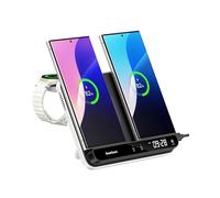 SwanScout Chargeur pour Samsung Galaxy S25 Ultra/S25/Z Flip 7/Z Fold 7, Chargeur à Induction Double pour iPhone 17/16/15 Series, Chargeur sans Fil pour Galaxy Watch 8/8 Classic/7/Ultra, SwanScout 710S