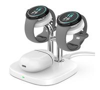SwanScout Station de Chargement pour Double Montre, Support de Chargeur sans Fil Compatible avec Google Pixel Watch/Google Pixel Buds Pro