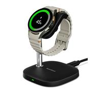 SwanScout Support de Chargeur pour Samsung Galaxy Watch, Chargement Rapide pour Samsung Galaxy Watch Ultra(2025)/8/8 Classic/7/Ultra/6/6 Classic/5/5 Pro/4/3/Active 2, SwanScout 505S (Noir)
