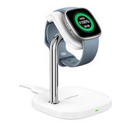 SwanScout Watch Chargeur pour Fitbit Versa 4/Versa 3/Sense 2/Sense, Station de Charge Magnétique Rapide pour Fitbit Versa 4/Fitbit Versa 3/Fitbit Sense 2/Fitbit Sense, SwanScout 505FB (Blanc)