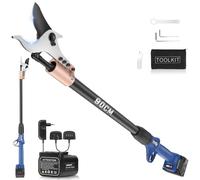 SWANSOFT Sécateur électrique avec Tige, 40mm 25.2V /4+4Ah Battery Shears with 1050W Brushless Motor Professional Battery Shears, SW-921-1 (SW-921-0.9M)