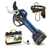 SWANSOFT Sécateur électrique sans fil 40mm, 21V 2 x 4 Ah, 1050W sécateur à batterie pour jardin, vignoble et verger 8605pro