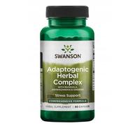 Swanson Adaptogenic Herbal Complex Rhodiola Ashwagandha Ginseng 60 gélules.