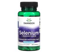 Swanson - Albion Selenium Complex - Sélénium (L-Sélénométhionine) | Soutien Antioxydant & Système Immunitaire - 200 Capsules
