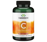 Swanson, C-1000 - Vitamine C avec Rose Hips, 1 000 mg, 90 gélules -...