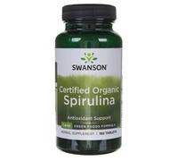 Swanson Certified Organic Spirulina 500 mg - 180 Comprimés