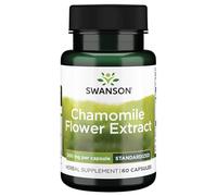 Swanson, Chamomille Flower Extract (Extrait de Fleur de Camomille), 500mg, Haute Dose, 60 Capsules, Sans Soja, Sans Gluten, Sans OGM