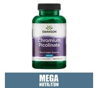Swanson Chrome Picolinate Support Sain Sang Sucre Niveau 200mcg 200 Capsule