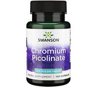 Swanson, Chromium Picolinate (Picolinate de Chrome), 200mcg, Hautement Dosé, 100 Capsules, Sans Soja, Sans Gluten, Sans OGM