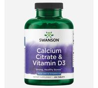 Swanson Citrate de calcium avec vitamine D - 250 comprimés