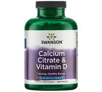 SWANSON Citrate de calcium + Vitamine D-3 250 comprimés