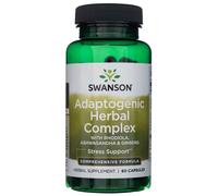 Swanson Complexe adaptogène à base de plantes avec Rhodiola, Ashwagandha et Ginseng - 60 Capsules